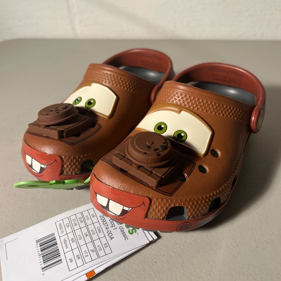 Crocs Cars MATER Classic Clog Toddler TD Sizes c8 c9 c10 209374-0DA BRAND NEW - Picture 14 of 15